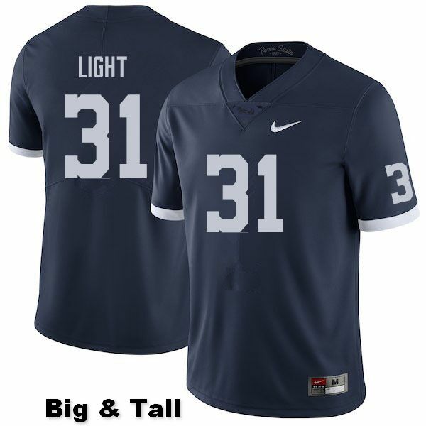 NCAA Nike Men's Penn State Nittany Lions Denver Light #31 College Football Authentic Big & Tall Navy Stitched Jersey HQN7798AV